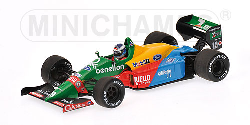 BENETTON FORD B188 – MIKA HAKKINEN – FIRST F1 TEST SILVERSTONE 24 JANUARY 1990 1:43 model