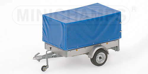 1-AXLE TRAILER – SILVER/BLUE CANVAS L.E. 1200 pcs. 1:43 model