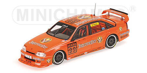 OPEL OMEGA (A) 3000 24V – SCHÜBEL-OPEL ‘JAEGERMEISTER’ – MANUEL REUTER – DTM 1991 NÜRBURGRING L.E. 1008 pcs. 1:43 model