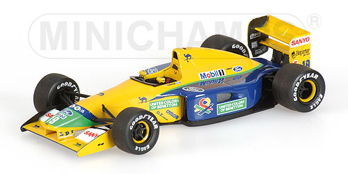 BENETTON FORD B191B – MICHAEL SCHUMACHER – 1992 – (WITHOUT FIGURINE) 1:43 model