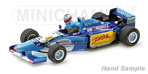 SET BENETTON RENAULT B195 + FIGURINE – MICHAEL SCHUMACHER – 1995 1:43 model