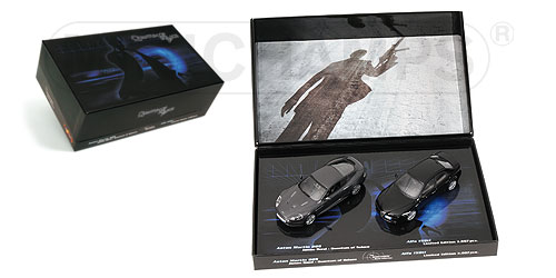 SET ASTON MARTIN DBS + ALFA 159 – JAMES BOND – ‘QUANTUM OF SOLACE’ L.E. 3007 pcs. 1:43 model