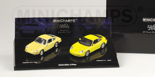 PORSCHE 911 – 2-CAR SET – ’40 YEARS 911′ ANNIVERSARY 1:43 model