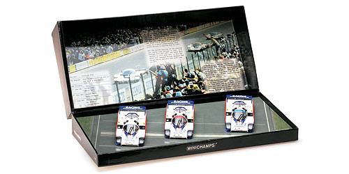 PORSCHE 956L – 3-CAR-SET – 24H LE MANS 1982 – PLACE 1-3 1:43 model