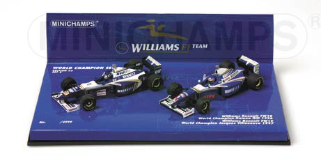 WILLIAMS WORLD CHAMPION SET 1996/97 1:43 model
