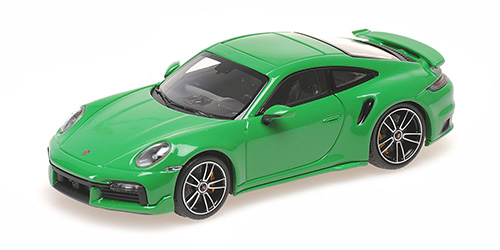 PORSCHE 911 (992) TURBO S COUPE SPORT DESIGN – 2021 – GREEN 1:43 model