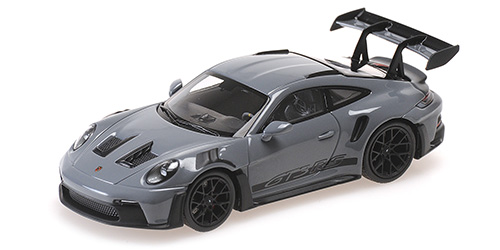 PORSCHE 911 (992) GT3RS – 2023 – GREY W/ BLACK WHEELS & DECOR - L.E. 500 pcs. 1:43 model