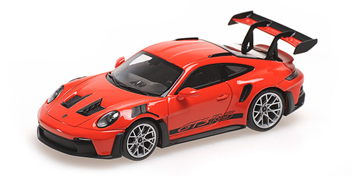 PORSCHE 911 (992) GT3RS – 2023 – RED W/ SILVER WHEELS & BLACK DECOR - L.E. 500 pcs. 1:43 model
