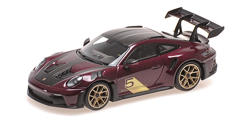PORSCHE 911 (992) GT3RS – 2023 – PURPLE W GOLD WHEELS 1:43 model