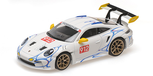 PORSCHE 911 (992) GT3RS – 2023 – WHITE W/YELLOW DECOR 1:43 model
