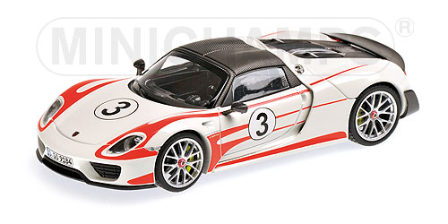 PORSCHE 918 SPYDER – ‘WEISSACH PACKAGE w/ SALZBURG RACING DESIGN’ – 2013 L.E. 312 pcs. 1:43 model