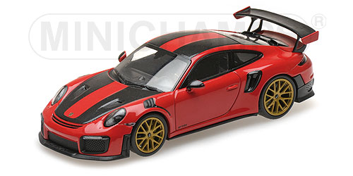PORSCHE 911 (991.2) GT2RS – 2018 – INDISCHROT (WEISSACHPAKET) L.E. 500 pcs. 1:43 model