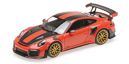 PORSCHE 911 (991.2) GT2RS – 2018 – LAVAORANGE (WEISSACHPAKET) L.E. 500 pcs. 1:43 model