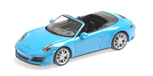 PORSCHE 911 (991.2) CARRERA 4S CABRIOLET – 2017 – BLUE - L.E. 336 pcs. 1:43 model