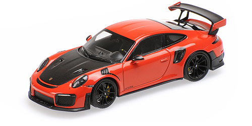 PORSCHE 911 (991.2) GT2RS – 2018 – LAVAORANGE (NORMAL) W/ BLACK WHEELS L.E. 400 pcs. 1:43 model