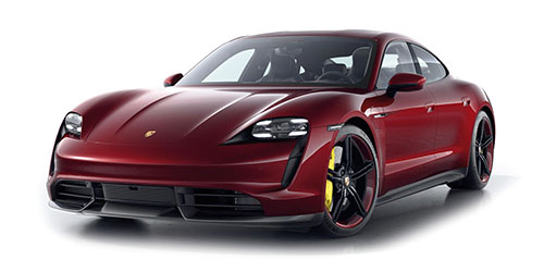 PORSCHE TAYCAN TURBO S – 2020 – RED METALLIC 1:43 model