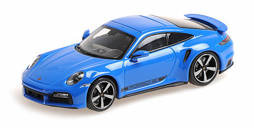 PORSCHE 911 (992) TURBO S – 2020 – BLUE 1:43 model