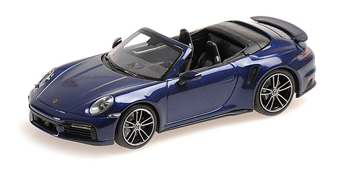 PORSCHE 911 (992) TURBO S CABRIOLET – 2019 – BLUE METALLIC 1:43 model