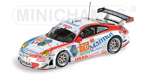 PORSCHE 997 GT3 RSR – IMSA PERFOMANCE MATMUT – NARAC/PILET/LONG – 24H LE MANS 2010 L.E. 1008 pcs. 1:43 model