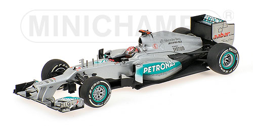 MERCEDES AMG PETRONAS F1 TEAM W03 – MICHAEL SCHUMACHER – 300TH GP – BELGIAN GP 2012 1:43 model