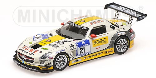 MERCEDES-BENZ SLS AMG GT3 – ROWE RACING – HARTUNG/HEYER/REHFELD/HOHENADEL – 24H NÜRBURGRING 2013 L.E. 312 pcs. 1:43 model