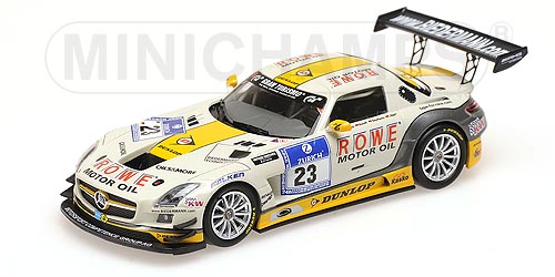 MERCEDES-BENZ SLS AMG GT3 – ROWE RACING – ARNOLD/ROLOFF/SEYFFARTH/JÄGER – 24H NÜRBURGRING 2013 L.E. 312 pcs. 1:43 model