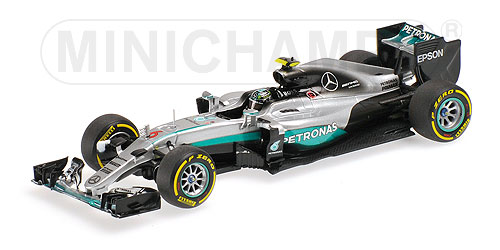 MERCEDES AMG PETRONAS FORMULA ONE TEAM F1 W07 HYBRID – NICO ROSBERG – WINNER BAHRAIN GP 2016 L.E. 252 pcs. 1:43 model