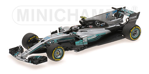 MERCEDES AMG PETRONAS FORMULA ONE TEAM F1 W08 EQ POWER+ – VALTTERI BOTTAS – SPANISH GP 2017 1:43 model