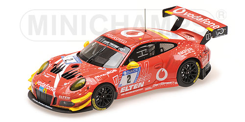 PORSCHE 911 GT3 R (991) – GIGASPEED TEAM – JANS/BOECKMANN/SLOOTEN/LUHR – NBG 2018 L.E. 400 pcs. 1:43 model