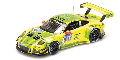 PORSCHE 911 GT3 R (991) – MANTHEY RACING – ESTRE/DUMAS/VANTOOR/BAMBER – NBG 2018 - L.E. 516 pcs. 1:43 model