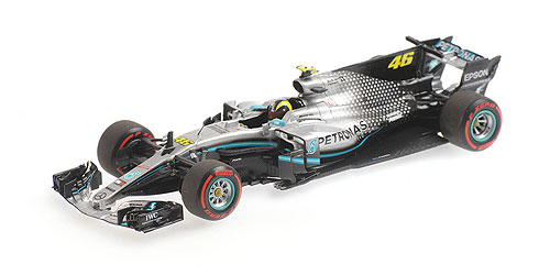 MERCEDES-AMG PETRONAS MOTORSPORT F1 W08 EQ POWER – ROSSI – RIDE SWAP 10 DECEMBER VALENCIA 2019 - L.E. 804 pcs. 1:43 model
