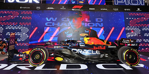 ORACLE RED BULL RACING RB19 – MAX VERSTAPPEN – 2ND PLACE SPRINT RACE QATAR GP 2023 – WORLD CHAMPION 1:43 model