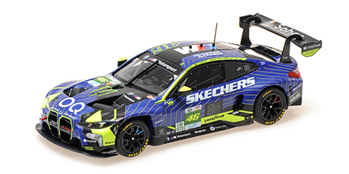 BMW M4 GT3 EVO  TEAM WRT – VALENTINO ROSSI – AHMAD AL HARTHY – KELVIN VAN DER LINDE  24H LE MANS 2025 1:43 model