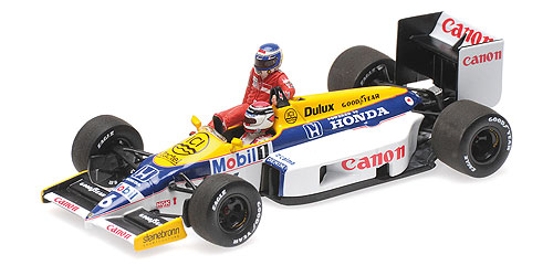 WILLIAMS HONDA FW11 – KEKE ROSBERG RIDING ON NELSON PIQUET – GERMAN GP 1986 - L.E. 1008 pcs. 1:43 model