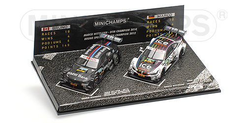 2-CAR SET – BMW M3/M4 – SPENGLER/WITTMANN – DTM CHAMPIONS 2012/2014 L.E. 299 pcs. 1:43 model