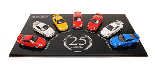 7 – CAR – SET – PORSCHE 911 GT3 – 1999-2024 – 25TH ANNIVERSARY SET 1:43 model