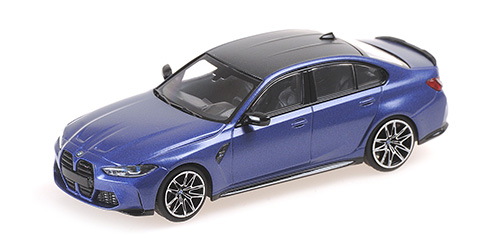 BMW M3 – 2020 – MATT BLUE METALLIC – EXCL. MINICHAMPS.de - L.E. 100 pcs. 1:43 model