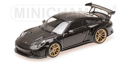 PORSCHE 911 (991.2) GT3RS – 2018 – BLACK (WEISSACHPAKET) – EXCLUSIVE FOR MINICHAMPS.DE L.E. 100 pcs. 1:43 model
