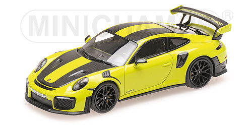 PORSCHE 911 (991.2) GT2RS – 2018 – ACIDGREEN (WEISSACHPAKET) – EXCLUSIVE FOR MINICHAMPS.DE L.E. 100 pcs. 1:43 model