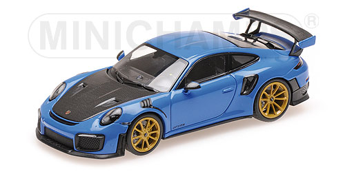 PORSCHE 911 (991.2) GT2RS – 2018 – VOODOBLAU (NORMAL) – EXCLUSIVE FOR MINICHAMPS.DE L.E. 100 pcs. 1:43 model