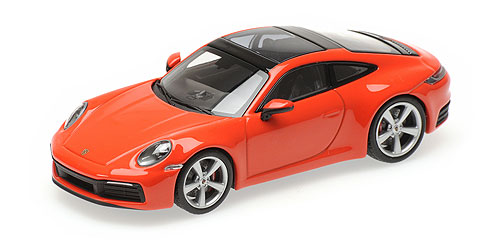PORSCHE 911 (992) CARRERA 4S – 2019 – ORANGE – EXCLUSIVE FOR MINICHAMPS.de - L.E. 102 pcs. 1:43 model