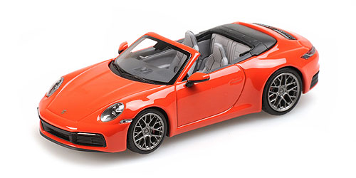 PORSCHE 911 (992) CARRERA 4S CABRIOLET – 2019 – ORANGE – EXCLUSIVE FOR MINICHAMPS.DE - L.E. 102 pcs. 1:43 model