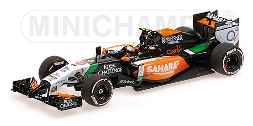 SAHARA FORCE INDIA MERCEDES VJM07 – SERGIO PÉREZ – 3RD PLACE BAHRAIN GP 2014 L.E. 504 pcs. 1:43 model