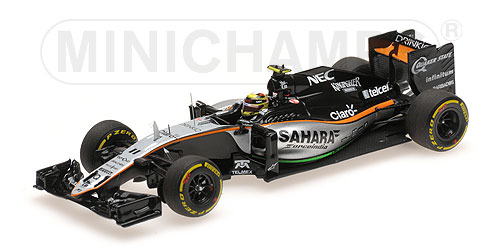 SAHARA FORCE INDIA F1 TEAM MERCEDES VJM09 – SERGIO PEREZ – 3RD PLACE EUROPEAN GP 2016 L.E. 250 pcs. 1:43 model