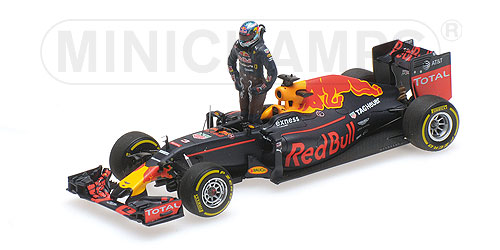 RED BULL RACING TAG HEUER RB12 – DANIEL RICCIARDO – AUSTRIAN GP 2016 – /W FIGURINE L.E. 500 pcs. 1:43 model