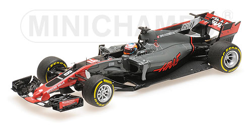 HAAS F1 TEAM FERRARI VF-17 – ROMAIN GROSJEAN – SPANISH GP 2017 1:43 model