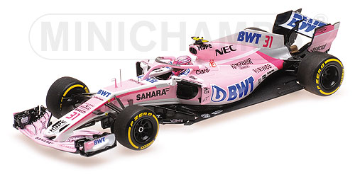 SAHARA FORCE INDIA F1 TEAM – ESTEBAN OCON – SHOWCAR 2018 L.E. 200 pcs. 1:43 model