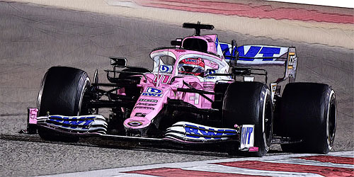BWT RACING POINT F1 TEAM MERCEDES RP20 – SERGIO PÉREZ – WINNER SAKHIR GP 2020 - L.E. 1008 pcs. 1:43 model