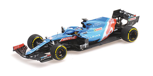 ALPINE F1 TEAM A521 – FERNANDO ALONSO – BAHRAIN GP 2021 1:43 model