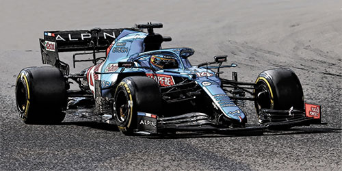 ALPINE F1 TEAM A521 – FERNANDO ALONSO – HUNGARIAN GP 2021 1:43 model